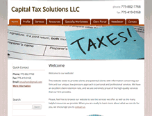 Tablet Screenshot of capitaltaxsolutions.net